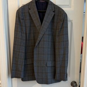 Tommy Hilfiger Gray Plaid Blazer